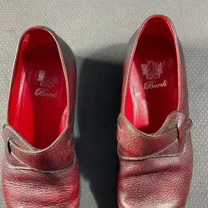burdi | Shoes | Burdi Black Red Leather Dress Classic Casual  display picture 2